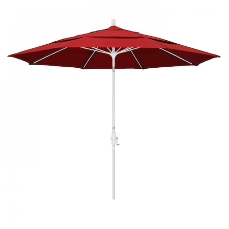 Patio Umbrella, Octagon, 109.5 H, Olefin Fabric, Red
