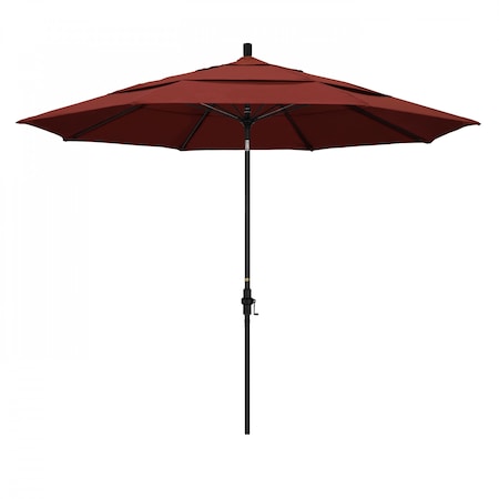Patio Umbrella, Octagon, 109.5 H, Sunbrella Fabric, Henna