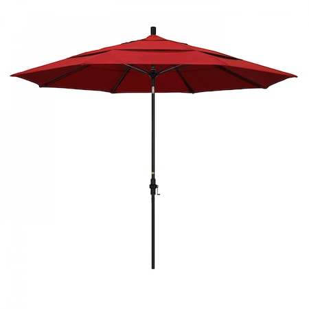 Patio Umbrella, Octagon, 109.5 H, Olefin Fabric, Red