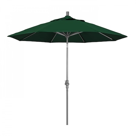 Patio Umbrella, Octagon, 101 H, Olefin Fabric, Hunter Green
