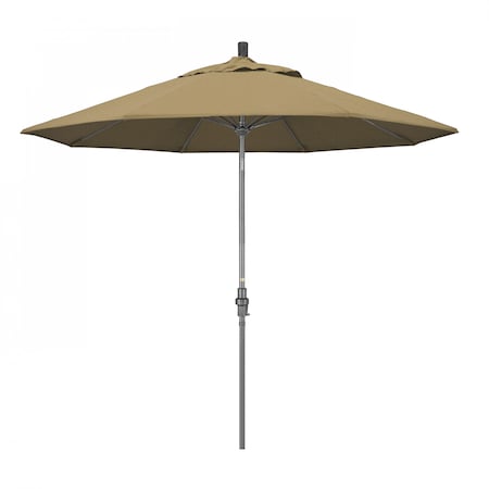 Patio Umbrella, Octagon, 101 H, Olefin Fabric, Straw