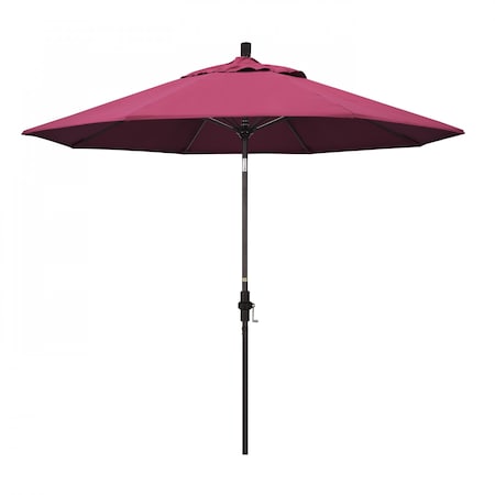 Patio Umbrella, Octagon, 101 H, Sunbrella Fabric, Hot Pink