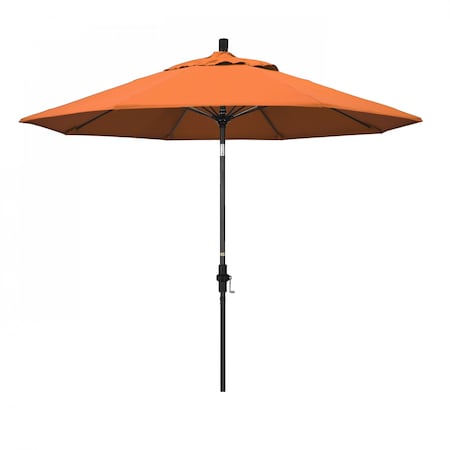 Patio Umbrella, Octagon, 101 H, Sunbrella Fabric, Tangerine