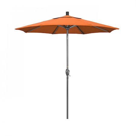 Patio Umbrella, Octagon, 95.5 H, Sunbrella Fabric, Tangerine