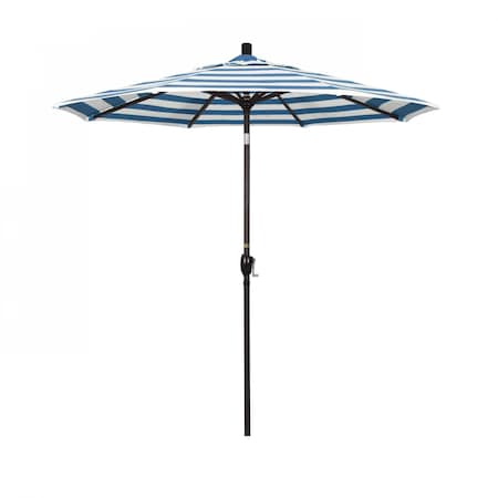 Patio Umbrella, Octagon, 95.5 H, Sunbrella Fabric, Cabana Regatta 