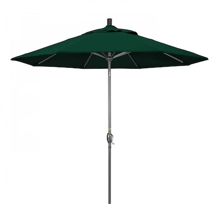 Patio Umbrella, Octagon, 101 H, Sunbrella Fabric, Forest Green