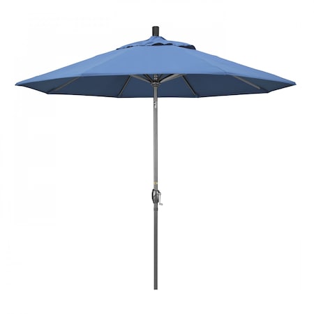 Patio Umbrella, Octagon, 101 H, Olefin Fabric, Frost Blue