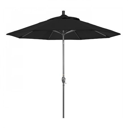 Patio Umbrella, Octagon, 101 H, Olefin Fabric, Black