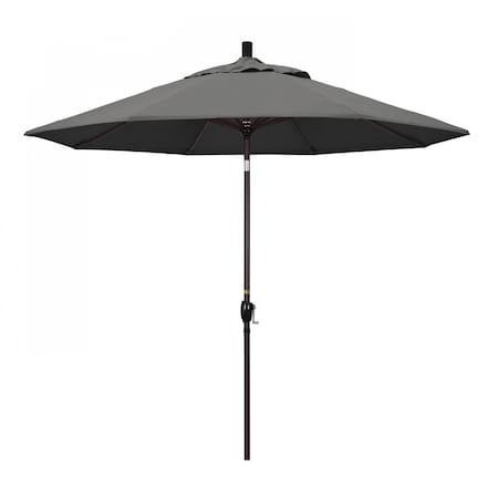 Patio Umbrella, Octagon, 101 H, Sunbrella Fabric, Charcoal