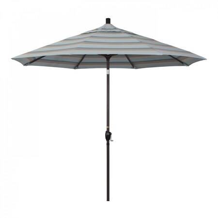 Patio Umbrella, Octagon, 101 H, Sunbrella Fabric, Gateway Mist  