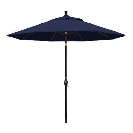 Patio Umbrella, Octagon, 101 H, Olefin Fabric, Navy