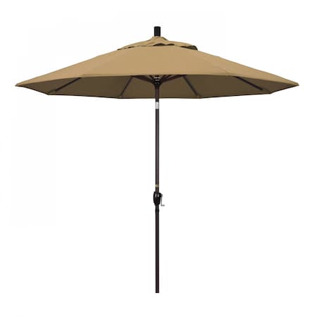 Patio Umbrella, Octagon, 101 H, Olefin Fabric, Straw