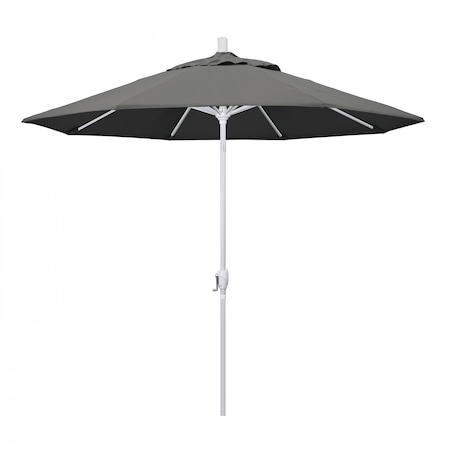 Patio Umbrella, Octagon, 101 H, Sunbrella Fabric, Charcoal