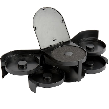 Glass Rimmer,5 Swing Out Trays,Blk,Ps