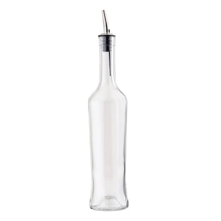 Sottile Clr Glass Bottle W/SS Pour,17OZ