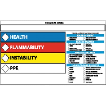 Right-To-Know Target Organ Label, Pk5