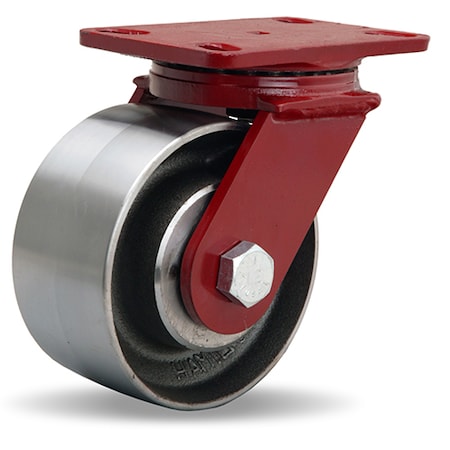 ForgeMaster Swivel Caster, 6 X 3 Forged Steel Wheel, 3/4 Sealed Precision Ball Bearings