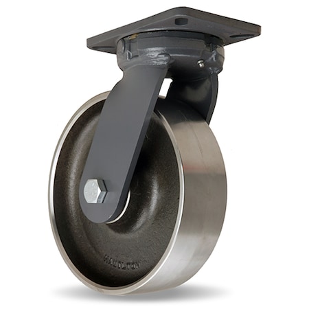 Super Endurance Swivel Caster, 10 X 3 Forged Steel Wheel, 3/4 Precision Tapered Roller Bearings