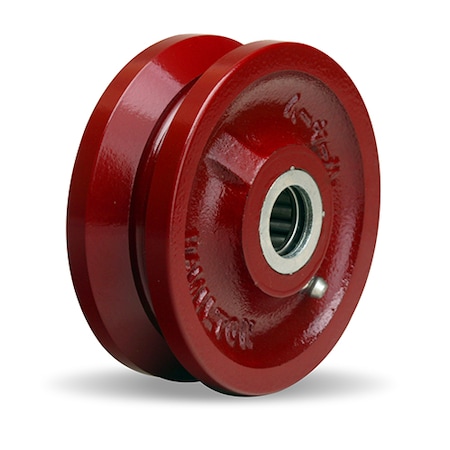 V Groove Wheel,4X1-1/2 1/2Rb