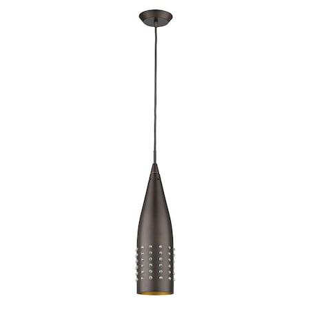 Prism 1-Light Pendant Oil Rubbed Bronze, Height: 10-3/4