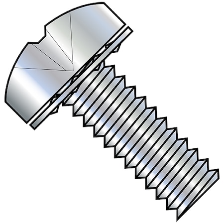 #6-32 X 1 In Phillips Pan Machine Screw, Zinc Plated Steel, 6000 PK