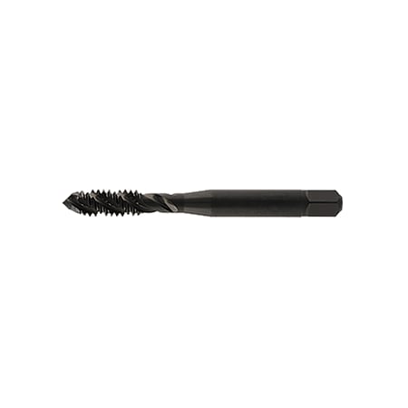 Spiral Flute Tap, #8-32, UNC, 4 Flutes, Oxide