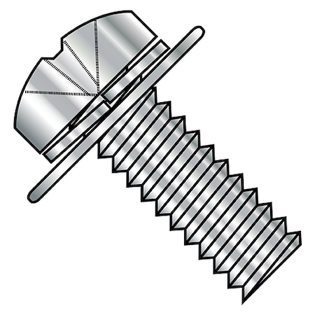 M3-0.50 X 10 Mm Phillips Pan Machine Screw, Plain Steel, 2500 PK