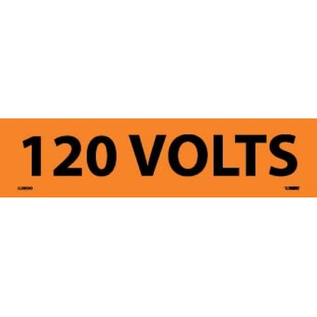 Voltage Marker,Ps Vinyl,120 Volts,2x9