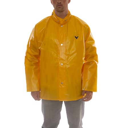 Rain Jacket,L,Ylw,Unisex,0.25mm Thick