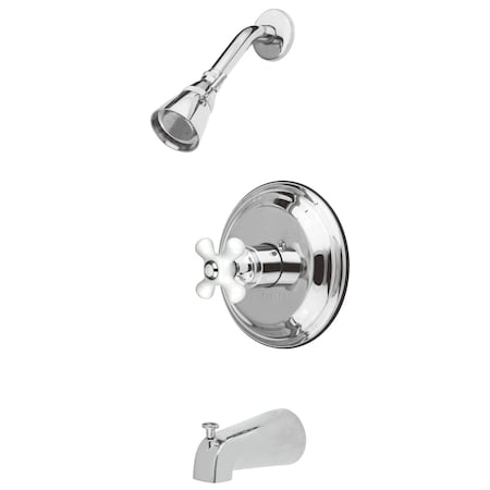 KB3631PX Tub & Shower Faucet With Porcelain Cross Handle