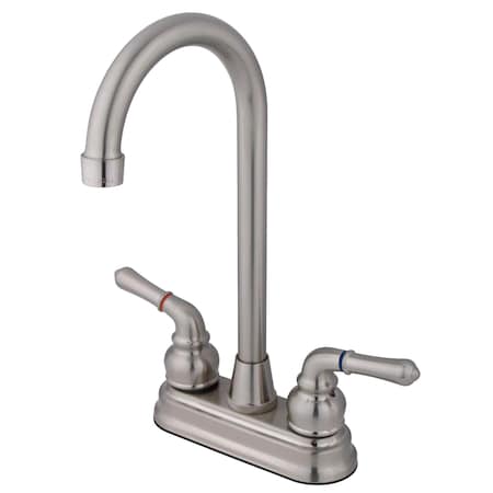 Manual, 4 Mount, 2 Hole KB498 4 Centerset Bar Faucet