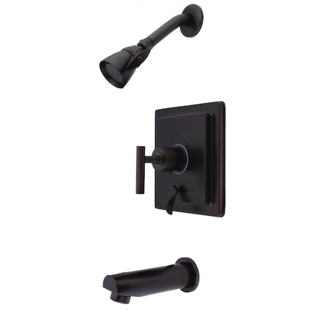 Tub And Shower Faucet, Oil Rubbed Bronze, Wall Mount