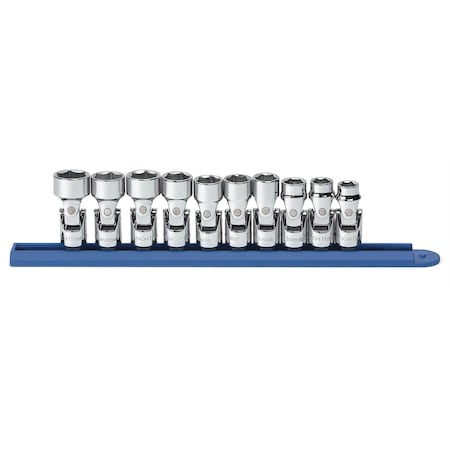 3/8 Drive Flex Socket Set, Metric, 10 Pcs