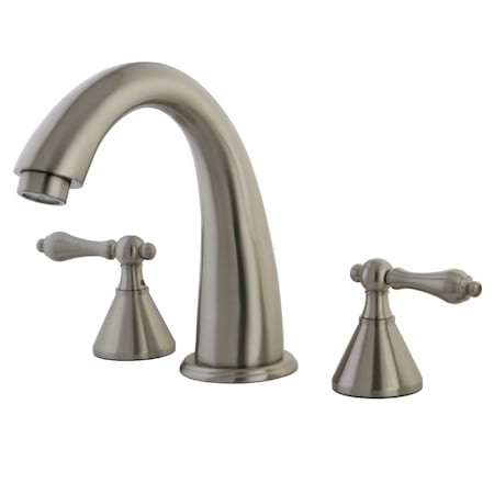 Roman Tub Faucet, Brushed Nickel, Deck Mount