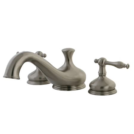 Roman Tub Faucet, Brushed Nickel, Deck Mount