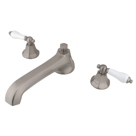 Roman Tub Faucet, Brushed Nickel, Deck Mount