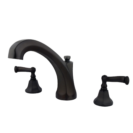 Roman Tub Faucet, Oil Rubbed Bronze, Deck Mount