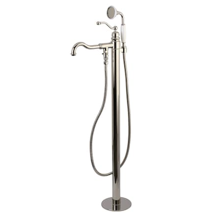 Freestanding Tub Faucet, Polished Nickel, Freestanding