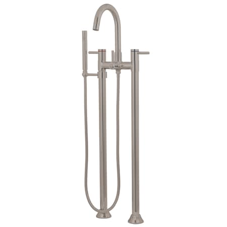 Freestanding Tub Faucet, Brushed Nickel, Freestanding