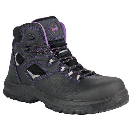 Womens Lacy Black Composite Toe Hiker,