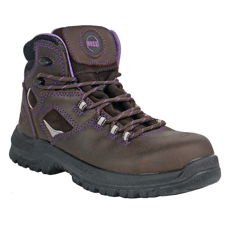 Womens Lacy Brown Composite Toe Hiker,