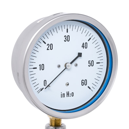 Low Pressure Gauge,4,0-60WC,1/4LM