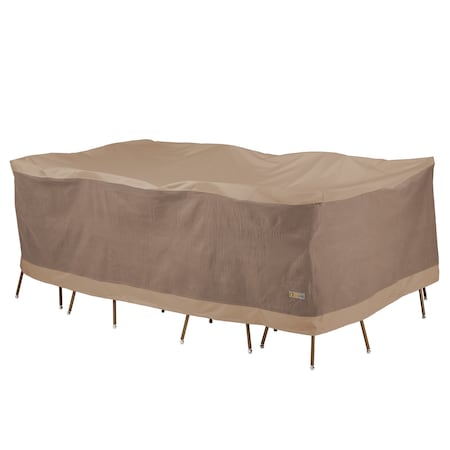Elegant Swiss Coffee Patio Rectangle Table Set Cover, 96x70x32