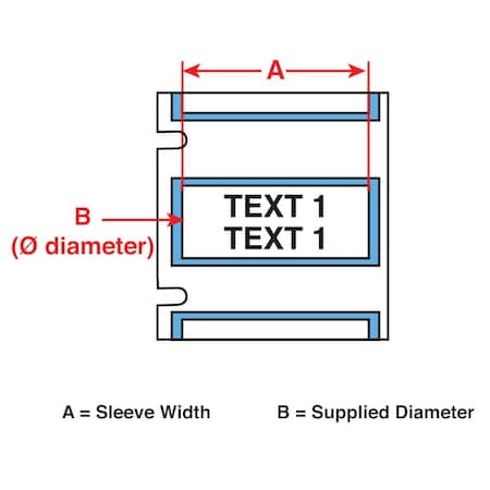 Sleeve, White, Labels/Roll: 100