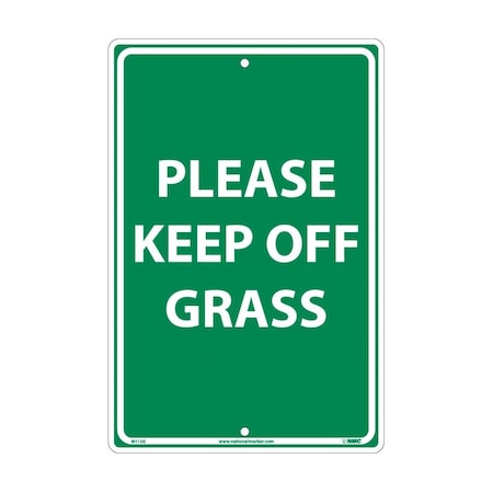 Please Keep Off Grass Sign, M112G
