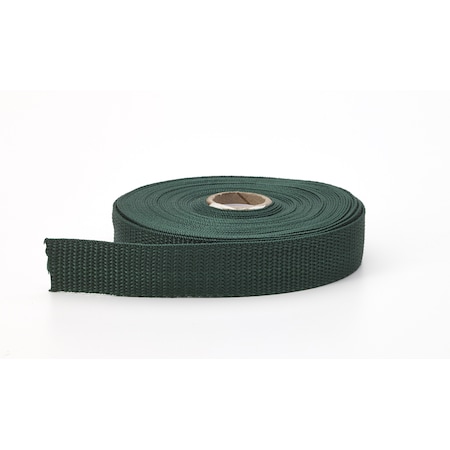 Polypropylene Webbing, 1 In Wide, 10 Yds, Dark Green (7Pk)