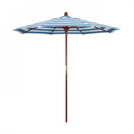 Patio Umbrella, Octagon, 93.13 H, Sunbrella Fabric, Cabana Regatta 