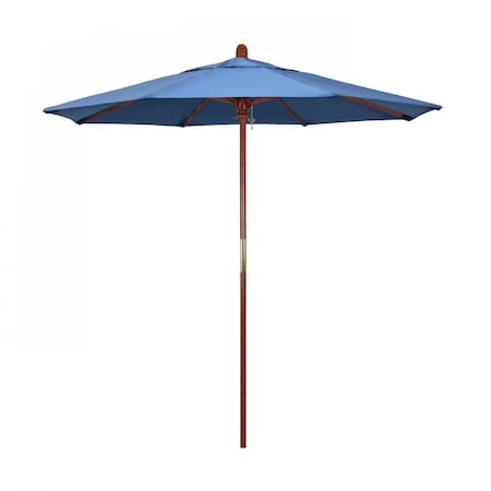 Patio Umbrella, Octagon, 93.13 H, Olefin Fabric, Frost Blue