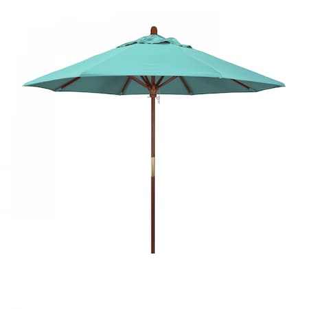 Patio Umbrella, Octagon, 97.5 H, Sunbrella Fabric, Aruba