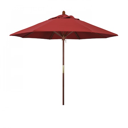 Patio Umbrella, Octagon, 97.5 H, Olefin Fabric, Red